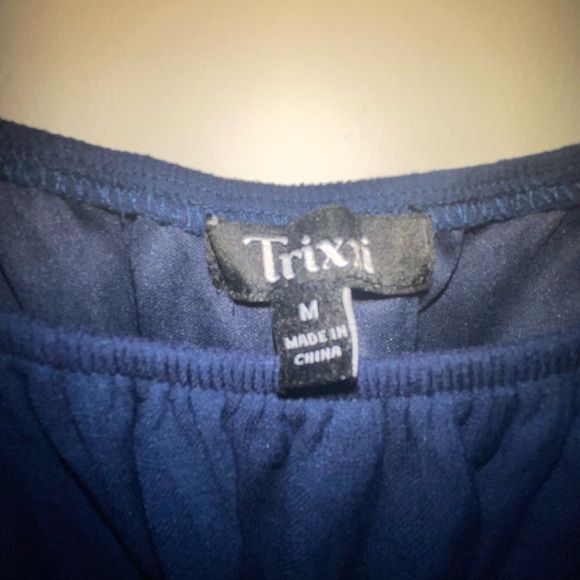 Trixxi Blue Puff Sleeve Midi‎ Dress - Picture 3 of 4